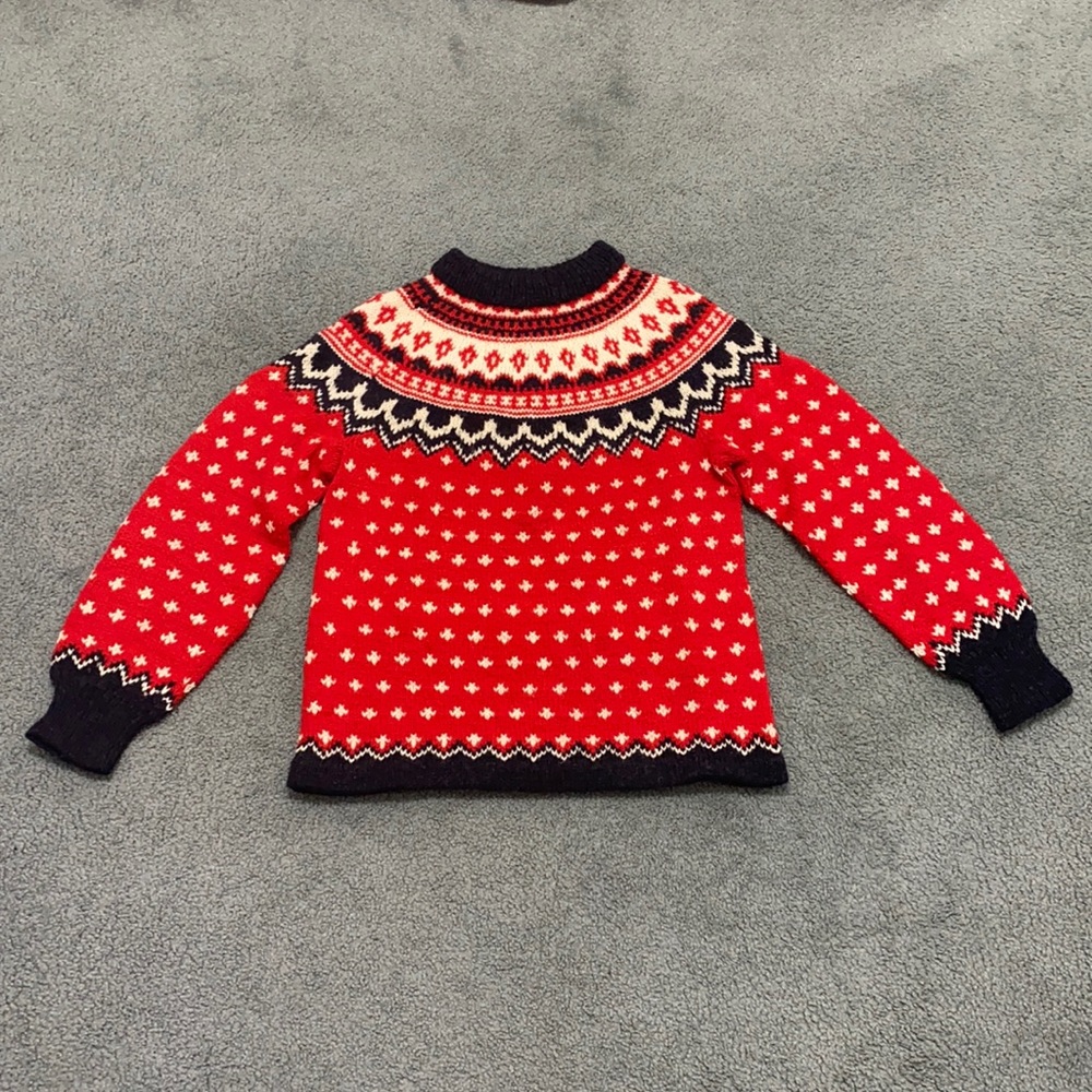 Vintage handmade Norse Knits Nordic wool sweater